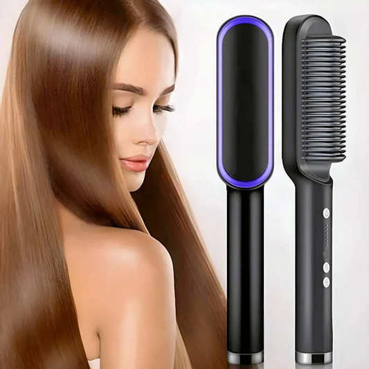 CEPILLO PREMIUM  ALISADOR QUITA FRIZZ PROFESIONAL 👱🏻♀️ + CREMA ALISADORA ✅